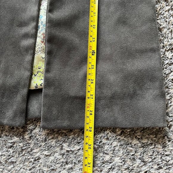 Vintage Brown Corduroy Jacket Chinese Brocade Womens Small Retro Barn Jacket - Picture 6 of 7